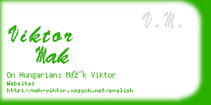 viktor mak business card